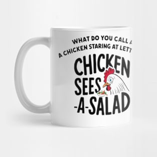 Chicken Sees A Salad Mug